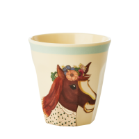 Horse Print Small Melamine Cup By Rice DK
